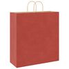 vidaXL Papiertragetaschen 250 Stk. mit Henkeln Rot 45x17x48 cm