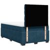 vidaXL Boxspringbett mit Matratze Blau 120x190 cm Samt