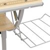 vidaXL Basteltisch Sonoma Eiche & Grau 110x53x(58-87) cm Holzwerkstoff