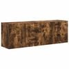 vidaXL TV-Wandschrank 2 pcs Ger&auml;ucherte Eiche 59,5 x 31 x 40 cm