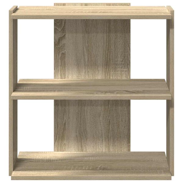 vidaXL B&uuml;cherregal 3 B&ouml;den Sonoma-Eiche 60x30x60 cm Holzwerkstoff