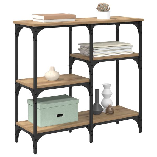 vidaXL Konsolentisch Artisan-Eiche 80 x 29 x 75 cm Holzwerkstoff