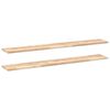 vidaXL Schweberegale 2 Stk. 120x20x2 cm Massivholz Akazie Unbehandelt