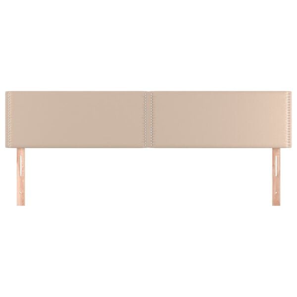 vidaXL Kopfteile Cappuccino-Braun 160x5x78/88 cm Kunstleder