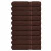 vidaXL Handt&uuml;cher FROGN 10 Stk. Braun 100x200 cm 360 g/m&sup2;