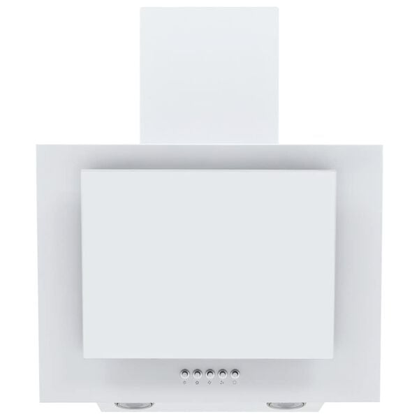 vidaXL RGB Dunstabzugshaube LED 60 cm Edelstahl und Hartglas