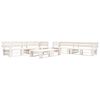 vidaXL 6-tlg. Paletten-Lounge-Set Holz Wei&szlig;