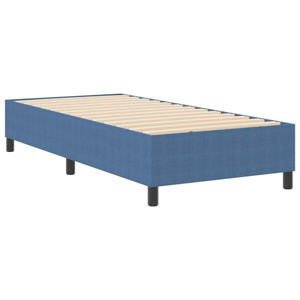 vidaXL Boxspringbett Blau 90 x 190 cm Cordstoff