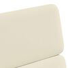 vidaXL Esszimmerst&uuml;hle mit Rollen 2 pcs Creme 58 x 65 x 98 cm