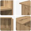 vidaXL Empfangstheke Artisan-Eiche 100x50x103,5 cm Holzwerkstoff