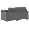 vidaXL Sofa 2 pcs Dunkelgrau 219 x 80 x 82 cm Stoff