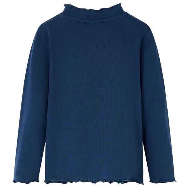 Kinder-Langarmshirt Marineblau 92