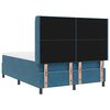 vidaXL Boxspringbett mit Kopfteil Blau 140 x 190 cm Samt