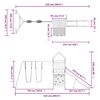 vidaXL Spielturm Massivholz Douglasie