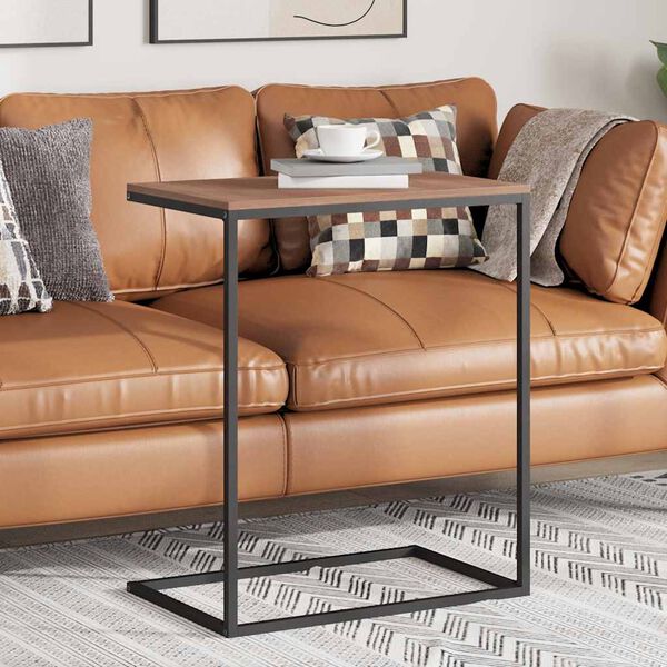 vidaXL Beistelltisch Schwarz 55x35x66 cm Holzwerkstoff