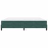 vidaXL Boxspringbett mit Matratze Dunkelgr&uuml;n 200 x 210 cm Stoff