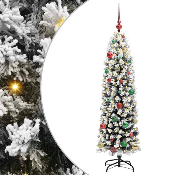 vidaXL Künstlicher Weihnachtsbaum mit 150 LEDs mit Ständer Grün 150 cm