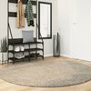 vidaXL Teppich ISTAN Hochflor Gl&auml;nzend Beige &Oslash; 200 cm
