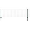 vidaXL Euro-Zaun mit Pfosten 10 x 0,6 m PVC-beschichteter Stahl Gr&uuml;n