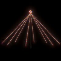 vidaXL Weihnachtsbaum-Lichterketten Indoor Outdoor 576 LEDs Bunt 3,6 m