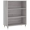 vidaXL B&uuml;cherregal Grau Sonoma 69,5x32,5x90 cm Holzwerkstoff