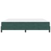 vidaXL Boxspringbett mit Matratze Dunkelgr&uuml;n 200 x 210 cm Stoff