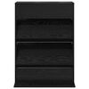 vidaXL Magazinregal Schwarz Eichen-Optik 70 x 41 x 96 cm Holzwerkstoff