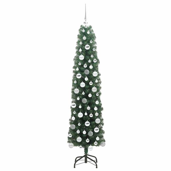 vidaXL K&uuml;nstlicher Weihnachtsbaum mit 300 LEDs mit St&auml;nder Gr&uuml;n 180 cm