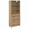 vidaXL Highboard 2 pcs Artisan-Eiche 69,5 x 34 x 180 cm Holzwerkstoff