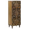vidaXL Hochschrank Braun 40 x 33,5 x 110 cm Massivholz Mango