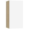 vidaXL TV-Schrank Weiß Sonoma-Eiche 30,5x30x60 cm Holzwerkstoff