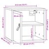 vidaXL Wandschrank Wei&szlig; 31,5x30x30 cm Massivholz Kiefer
