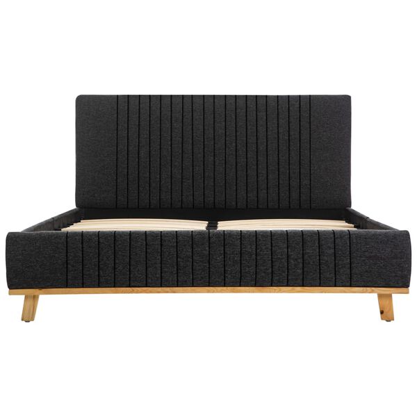 vidaXL Bettgestell Dunkelgrau Stoff 120&times;200 cm