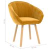 vidaXL Esszimmerst&uuml;hle 2 Stk. Gelb Samt