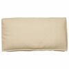 vidaXL Kissen Beige 120 x 60 x 12 cm Oxford-Stoff
