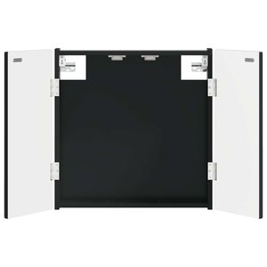 vidaXL Dartboard Schrank DELFT Schwarz 52,5 x 10,5 x 53,5 cm