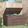 vidaXL Garten-Kissenbox PE Rattan 194x100x103 cm Braun
