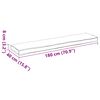 vidaXL Pallet Kissen Set 2 pcs Anthrazit 180 x 40 x 8 cm