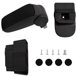 vidaXL Auto-Armlehne f&uuml;r OPEL CORSA D (2007-2014) Schwarz 12x37x(31-48) cm ABS