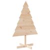 vidaXL Weihnachtsbaum zum Schm&uuml;cken 110 cm Massivholz