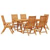vidaXL Garten Essgruppe 7 pcs Braun Akazie Massivholz