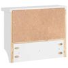 vidaXL Wandgarderobe SANDNES Wei&szlig; 45x12x35 cm Massivholz Kiefer