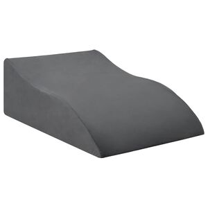 vidaXL Beinkissen 68 x 41 x 21 cm PU-Schaum Grau