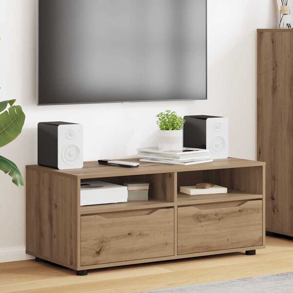 vidaXL TV-Schr&auml;nk Artisan-Eiche 100 x 48 x 43 cm Holzwerkstoff