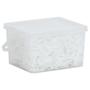 vidaXL M&auml;hnengummis f&uuml;r Pferde 2500 Stk. Wei&szlig; Silikon