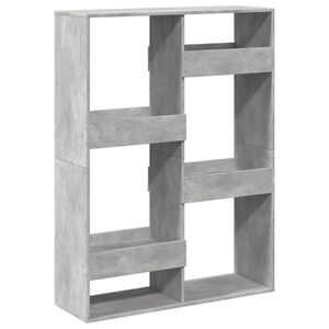 vidaXL Raumteiler Betongrau 100x33x135 cm Holzwerkstoff