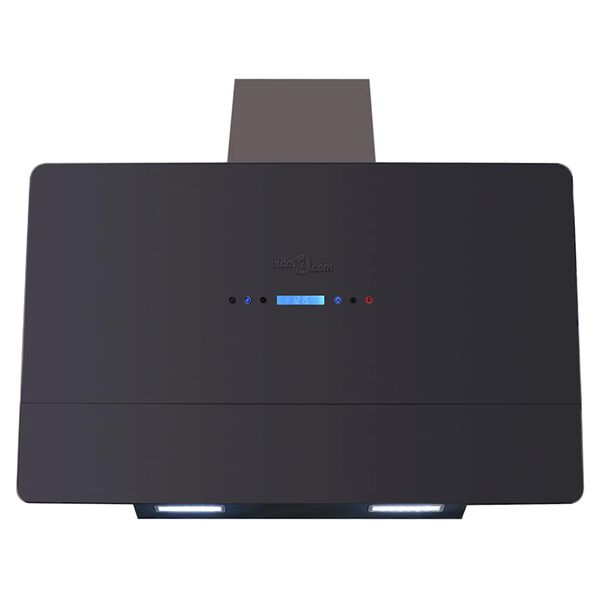 vidaXL Dunstabzugshaube mit Touch-Display Schwarz 900 mm