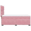 vidaXL Boxspringbett mit Matratze Rosa 80x200 cm Samt