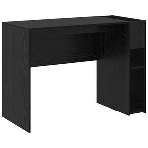 vidaXL Schreibtisch Schwarz Eichen-Optik Holzwerkstoff