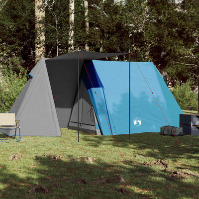 vidaXL Campingzelt 3 Personen Blau Wasserfest